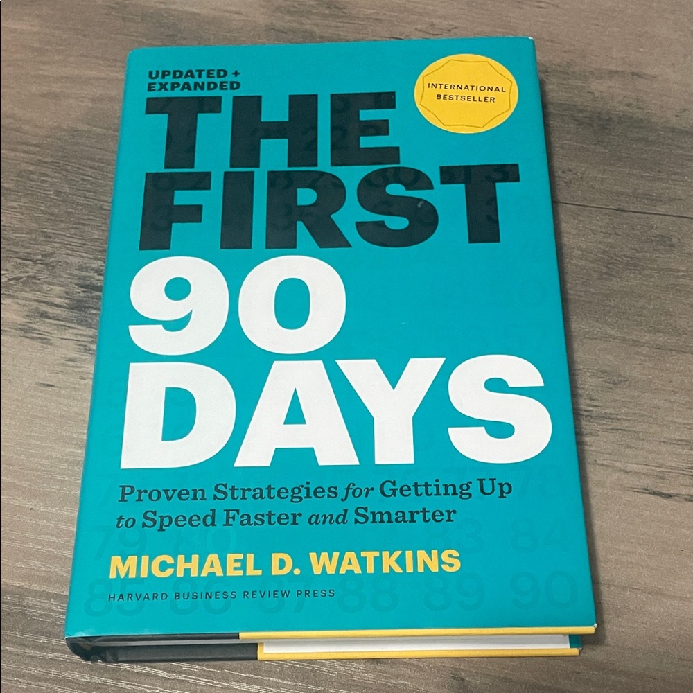 Indigo Teal Hardcover Book - The First 90 Days